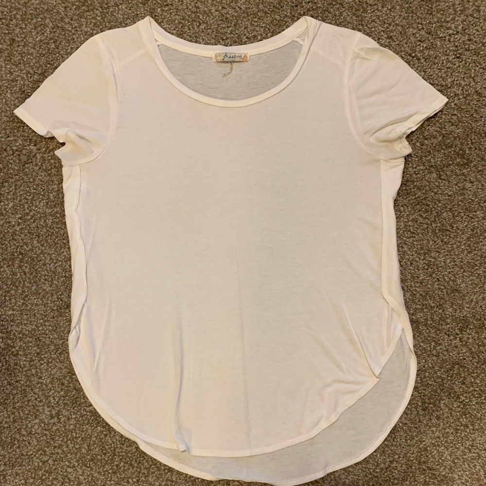 White flowy shirt